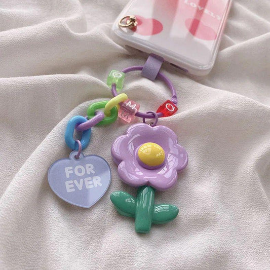 Flower Keychain  / Cell Phone accessory